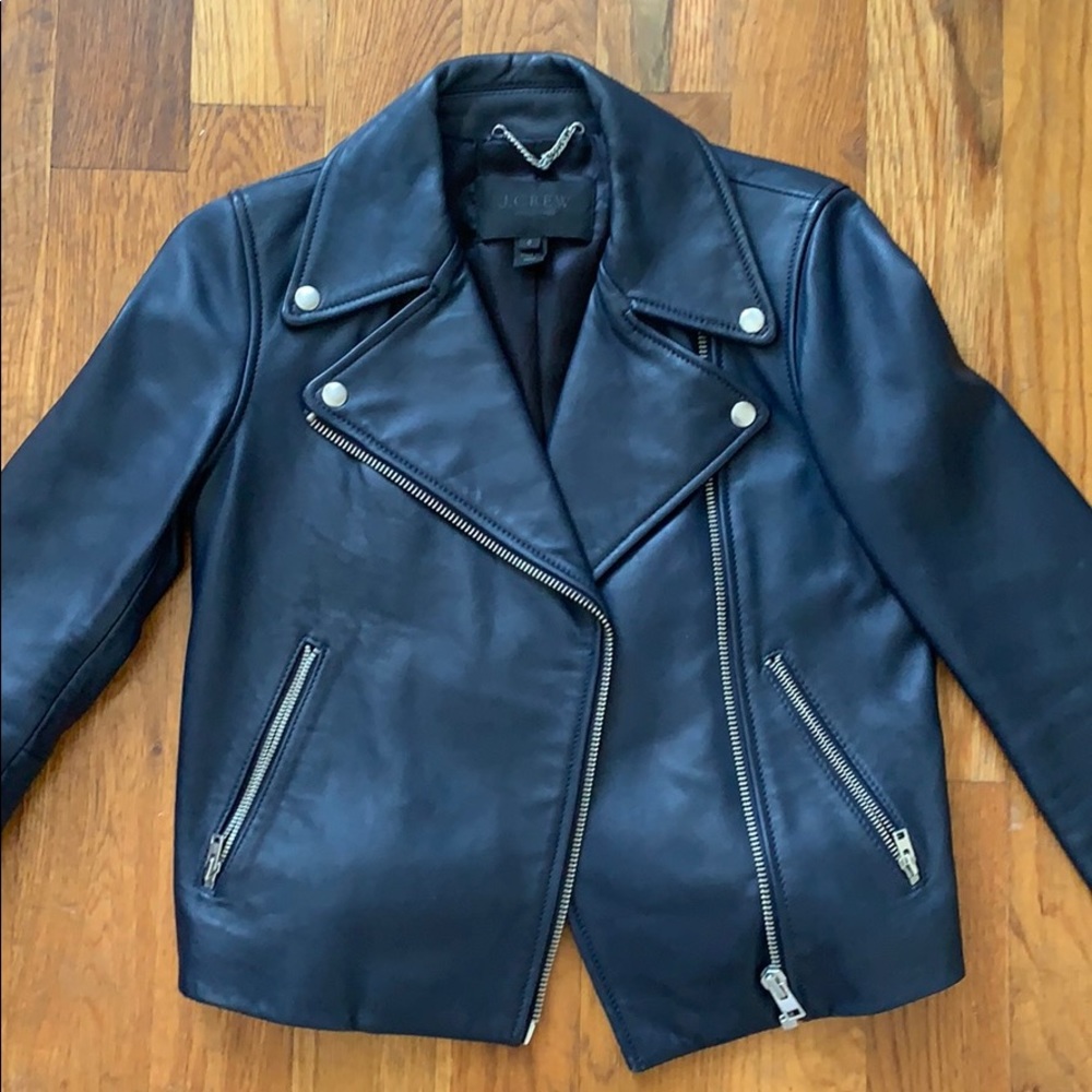 JCrew Collection Leather Motorcycle Jacket